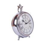 Aluminium Chrome Finish Table Clock 3 DSCF6881 1 eMetalCrafts