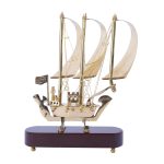 Pure Brass Small Size Ship/Boat/Titanic with Wooden Base 2 DSCF6990 eMetalCrafts