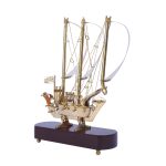 Pure Brass Small Size Ship/Boat/Titanic with Wooden Base 4 DSCF6993 eMetalCrafts