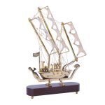 Titanic Medium Size Brass Ship with Wooden Base 3 DSCF7004 1 eMetalCrafts