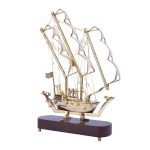 Titanic Medium Size Brass Ship with Wooden Base 4 DSCF7005 1 eMetalCrafts