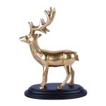 Aluminium Golden Metal Deer Sculpture 3 DSCF7101 eMetalCrafts