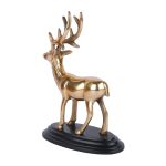 Aluminium Golden Metal Deer Sculpture 5 DSCF7103 eMetalCrafts