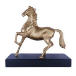 Aluminium Golden Horse Statue 2 DSCF7166 eMetalCrafts
