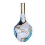 Aluminium Metal Vases Meena work Texture Iron unbreakable Flower Vase 2 DSCF7354 eMetalCrafts