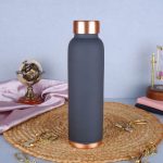 Copper Green and black print Design Copper Water bottle 1 DSCF7747 1 eMetalCrafts