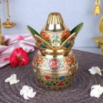 Brass Meenakari Mangal Kalash 1 DSCF7797 1 eMetalCrafts