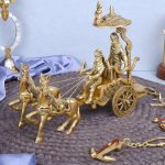 Metal Brass Mahabharat/Geeta Arjun Chariot (Rath) with Krishna & Hanuman 1 DSCF7884 1 eMetalCrafts
