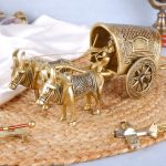 Golden Brass Bullock Cart 1 DSCF7978 1 eMetalCrafts