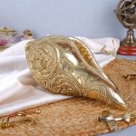 Brass Conch Vishnu Lakshmi Shell Shankh 1 DSCF7990 1 eMetalCrafts