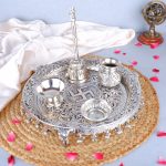 German Silver Heavy Pooja Thali 1 DSCF8026 1 eMetalCrafts