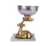 Buck Bowl Steel and Aluminium- Two Tone Gold and Silver 2 DSCF8052 eMetalCrafts