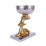 Buck Bowl Steel and Aluminium- Two Tone Gold and Silver 3 DSCF8054 eMetalCrafts