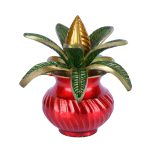 Brass Mangal Kalash with Coconut Showpiece, Kalash for Pooja 3 DSCF8086 eMetalCrafts