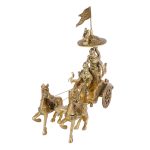 Metal Brass Mahabharat/Geeta Arjun Chariot (Rath) with Krishna & Hanuman 2 DSCF8127 eMetalCrafts