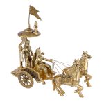Metal Brass Mahabharat/Geeta Arjun Chariot (Rath) with Krishna & Hanuman 3 DSCF8128 eMetalCrafts