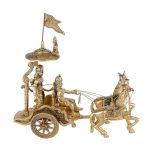 Metal Brass Mahabharat/Geeta Arjun Chariot (Rath) with Krishna & Hanuman 4 DSCF8129 eMetalCrafts