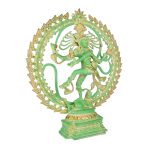 Brass Exotic India Nataraja | Green Colour 3 DSCF8212 eMetalCrafts