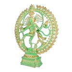 Brass Exotic India Nataraja | Green Colour 4 DSCF8213 eMetalCrafts